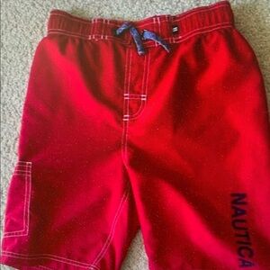 Kids Red Swim Shorts